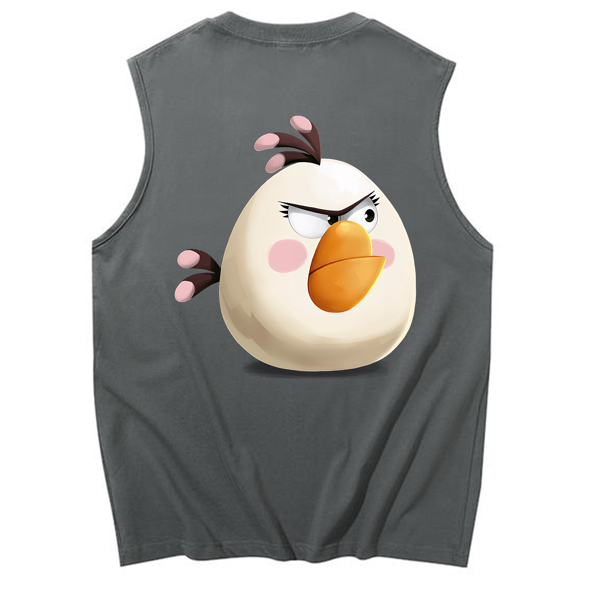 （画像用） Angry Birds アングリーバード コットン100％タンクトップ（背面プリント）